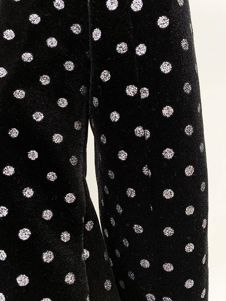 Levoire | Blazer En Velours À Pois Scintillants