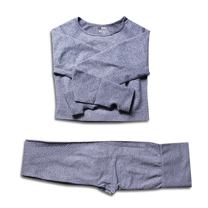 Levoire | Ensemble De Vêtements De Sport À Manches Longues Pour L'Entraînement Gris