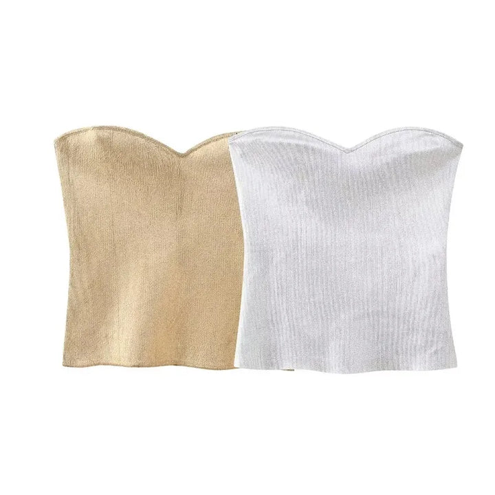 Levoire | Bandage Metallic Shine Tricot Corset Top
