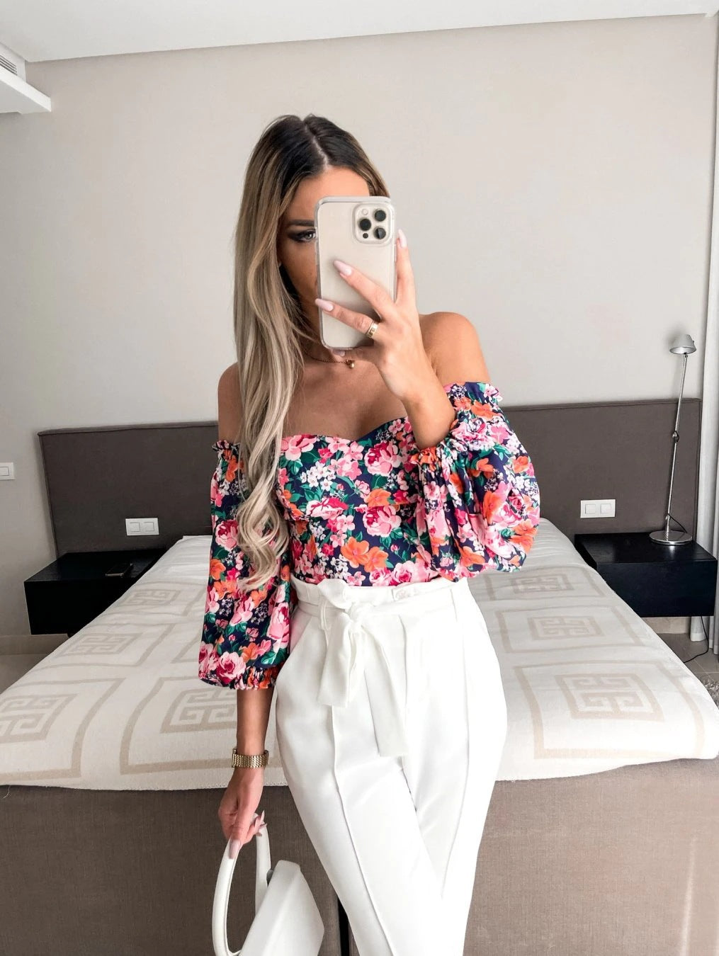 Levoire | Blouse Florale Avec Bretelles