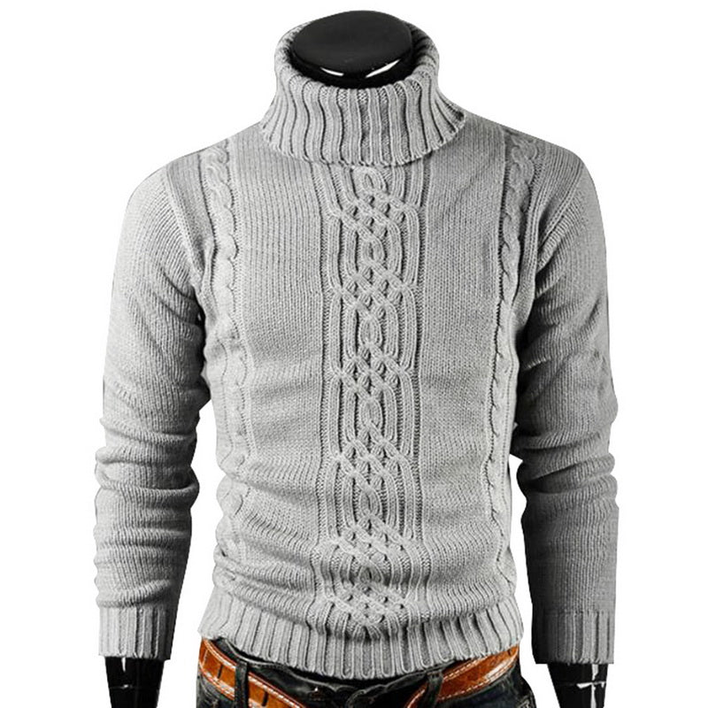 Levoire | Pull En Tricot Chaud Pour Hommes Gris clair