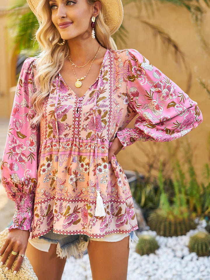 Levoire | Blouse Avec Motif Floral Boho
