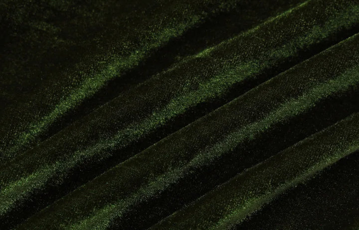 Levoire | Robe Maxi En Velours Vert Avec Cordon Au Dos