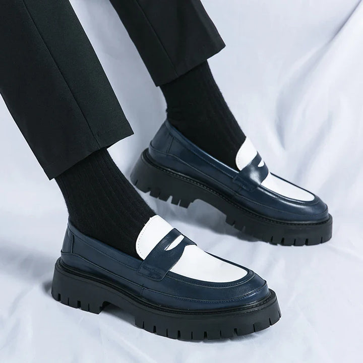 Levoire | Bottes En Cuir De Luxe Fait Main Noir Blanc