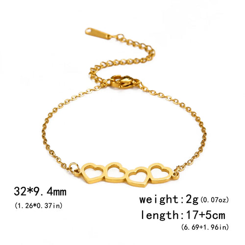 Levoire | Bracelet Cœur En Acier Inoxydable