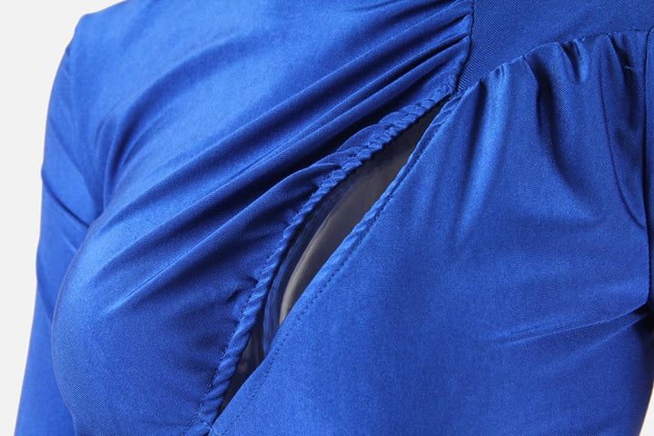 Levoire | Robe Minime Froncée Bleue
