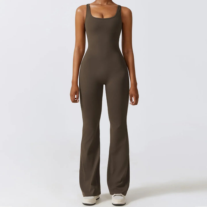 Levoire | Combinaison Fitness Femme Café Carbone