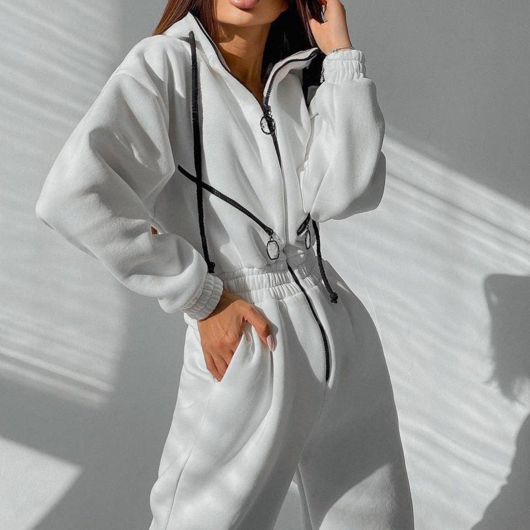 Levoire | Combinaison Tendance Avec Capuche En Sweat Pour Femmes