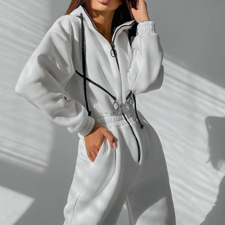Levoire | Combinaison Tendance Avec Capuche En Sweat Pour Femmes