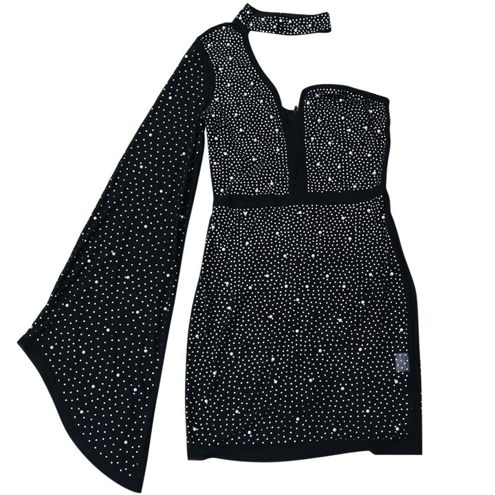 Levoire | Robe À Une Épaule Et Tissu En Filet Minimode