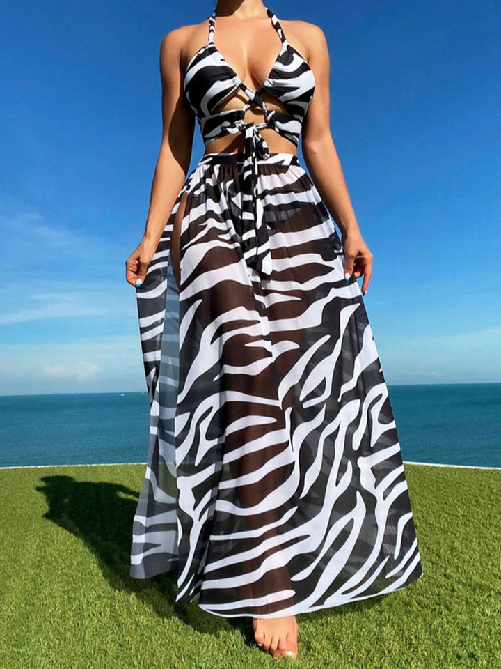 Levoire | Bikini Tie-Dye Avec Bas Noir