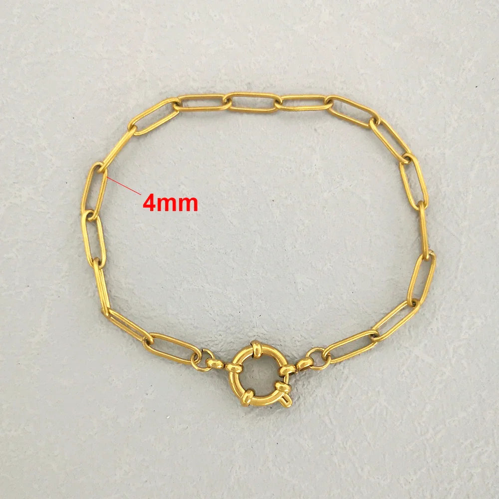Levoire | Bracelet En Acier Inoxydable Y4 Or 4mm