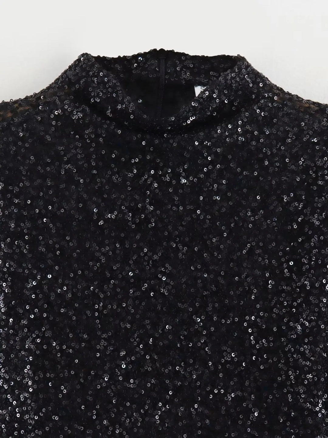 Levoire | Épaule Rembourré Brillant Mini Robe