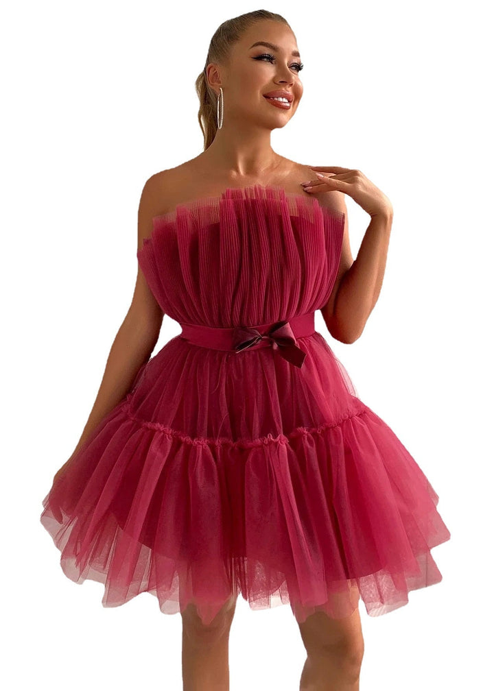 Levoire | Robe Sexy Sans Manches marron