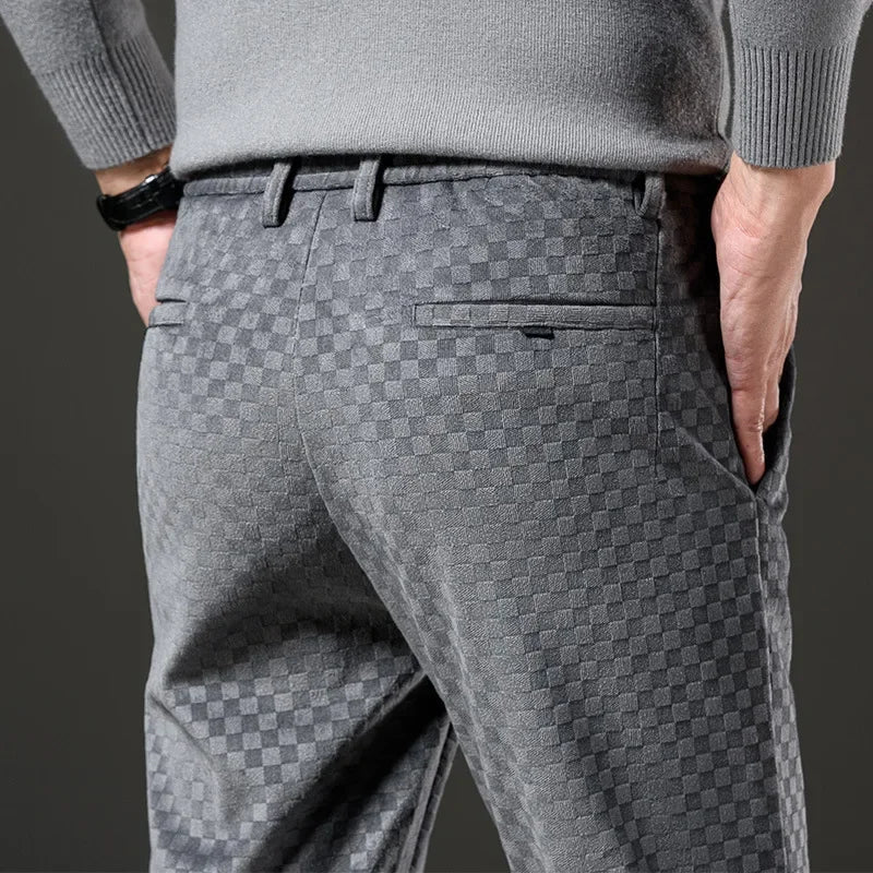 Levoire | Pantalon En Velours Côtelé À Carreaux