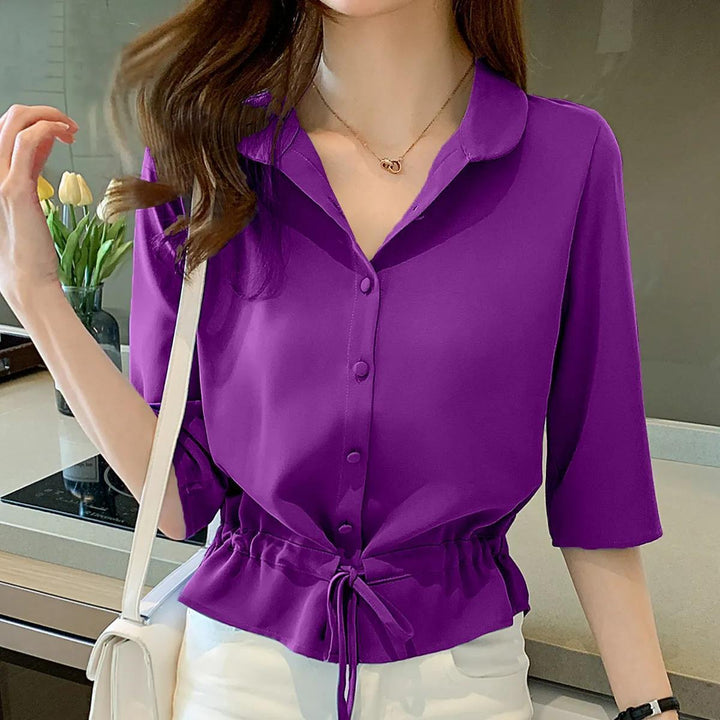 Levoire | Blouse Détaillée Pour Femmes Violet