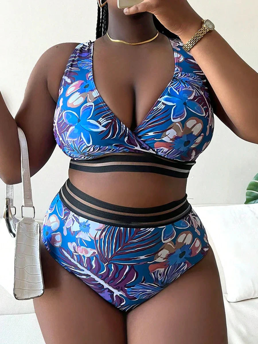 Levoire | Bikini Floral Grande Taille Purple
