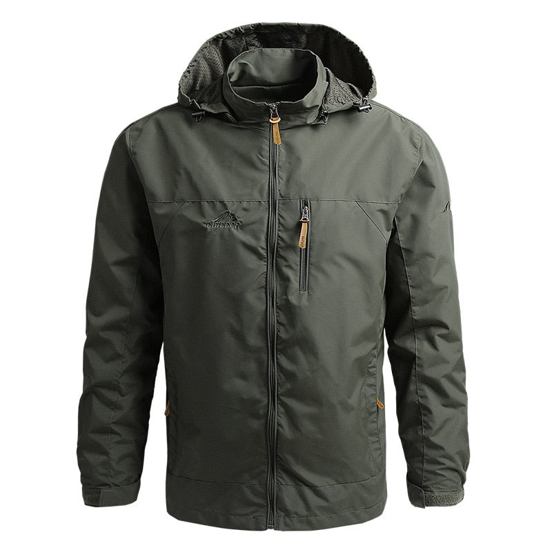 Levoire | Veste D'Extérieur Légère Avec Capuche Vert Olive