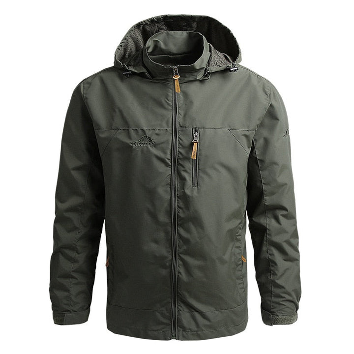 Levoire | Veste D'Extérieur Légère Avec Capuche Vert Olive