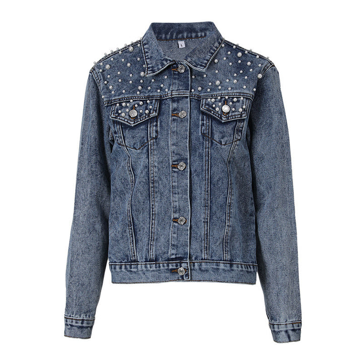 Levoire | Veste En Jean Décontractée Avec Perles
