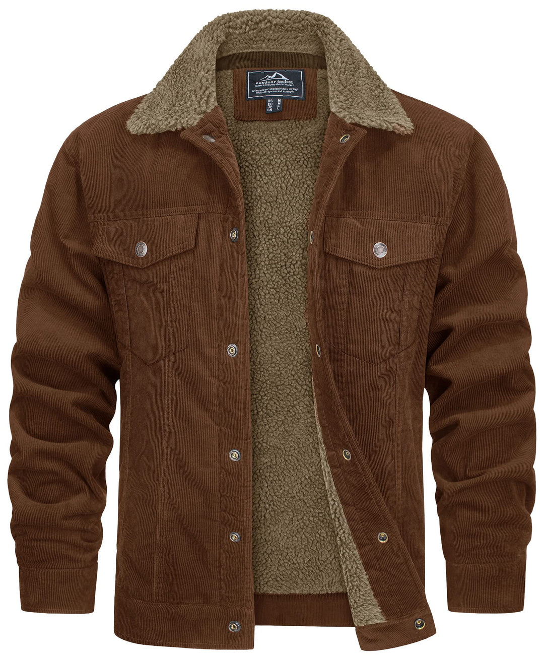 Levoire | Veste Élégante Pour Hommes Pour L'Hiver Braun
