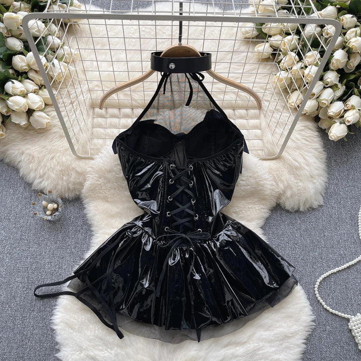 Levoire | Chemise De Nuit En Latex Noir