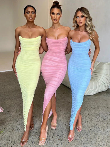 Levoire | Robe Maxi À Épaules Dénudées
