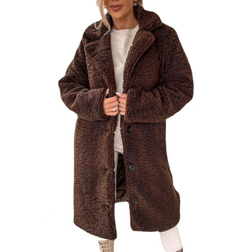 Levoire | Manteau en peluche Café
