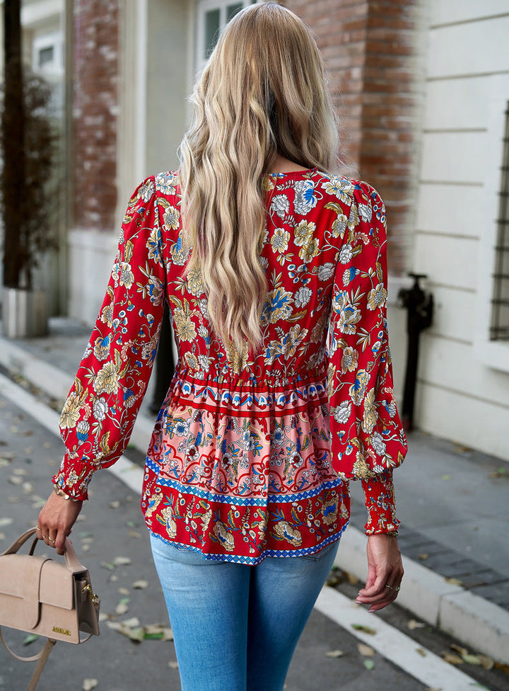 Levoire | Blouse Avec Motif Floral Boho