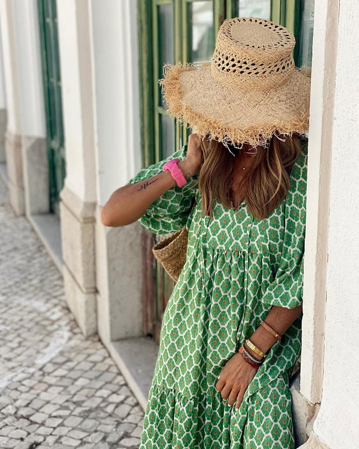 Levoire | Robe Maxi Bohème Avec Des Imprimés Été Élégants