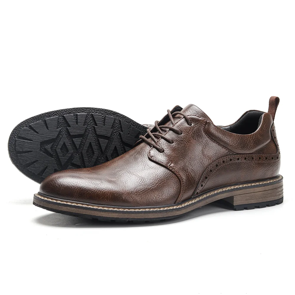 Levoire | Chaussures en cuir d'affaires Braun