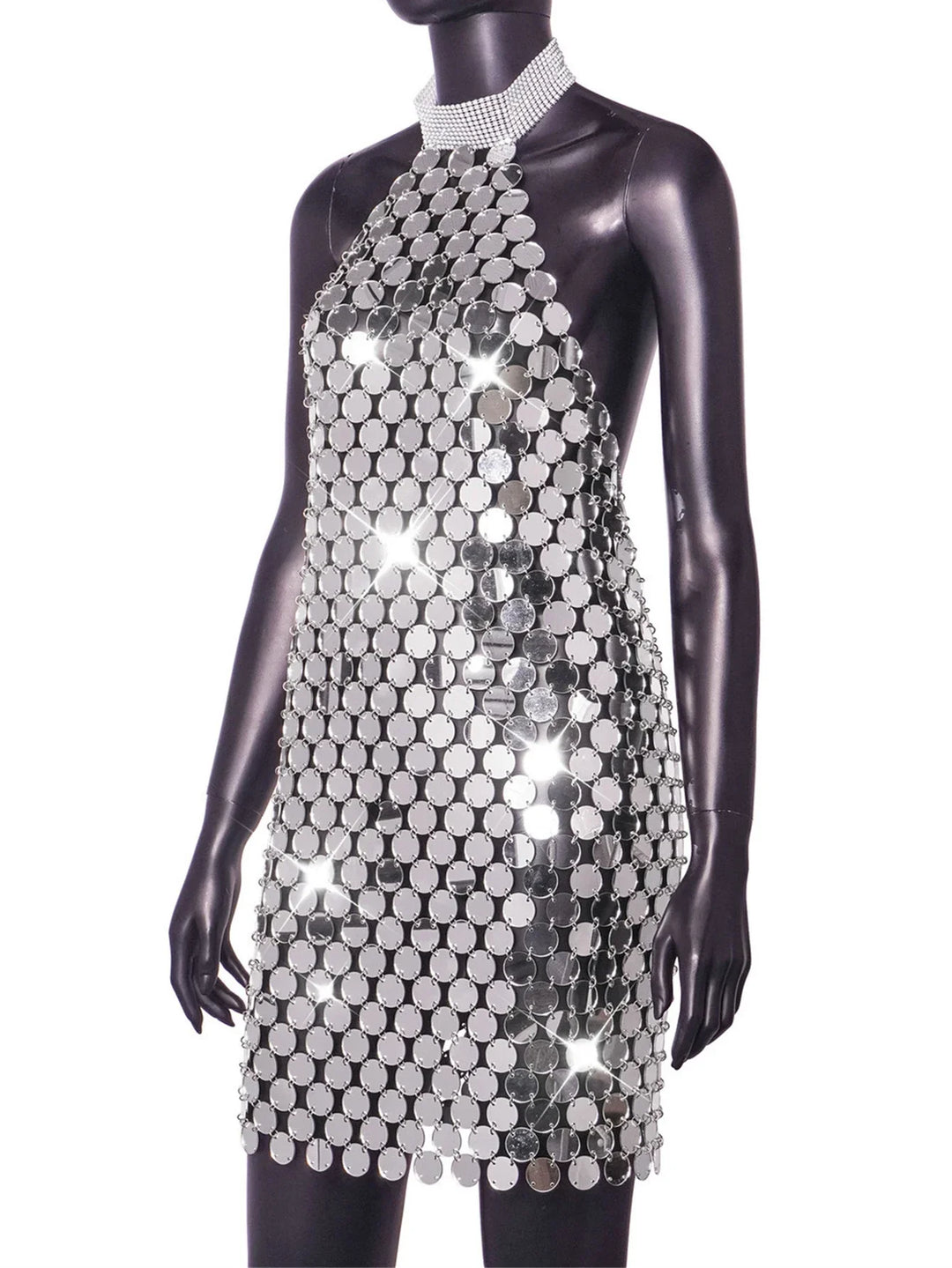 Levoire | Mini Robe Miroir Rond Transparent