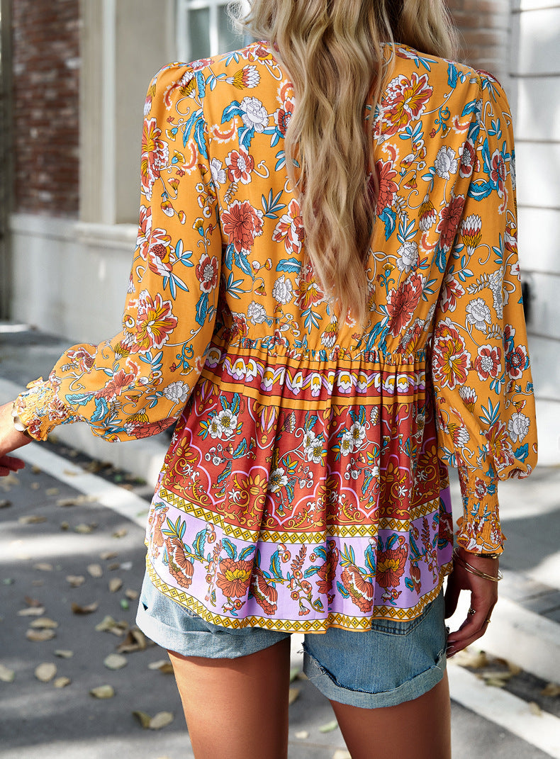 Levoire | Blouse Avec Motif Floral Boho