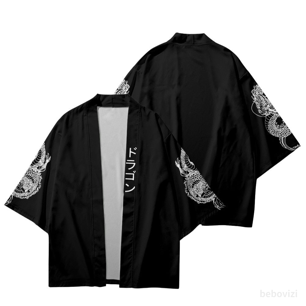 Levoire | Manteau Traditionnel Imprimé Carpe Vague