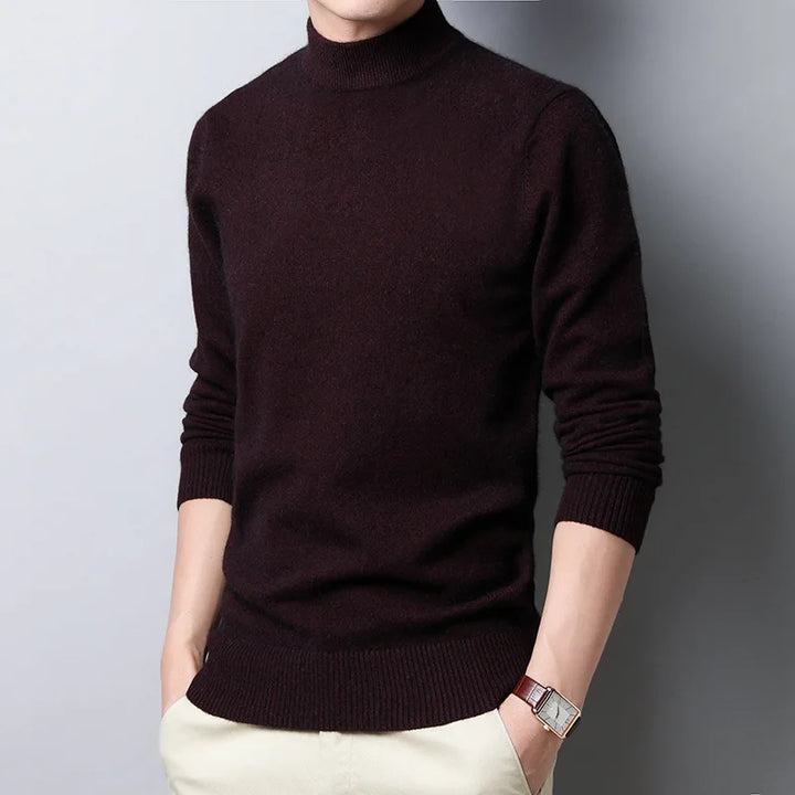 Levoire | Pull Élégant Pour Hommes Pour Occasions Formelles Rouge foncé