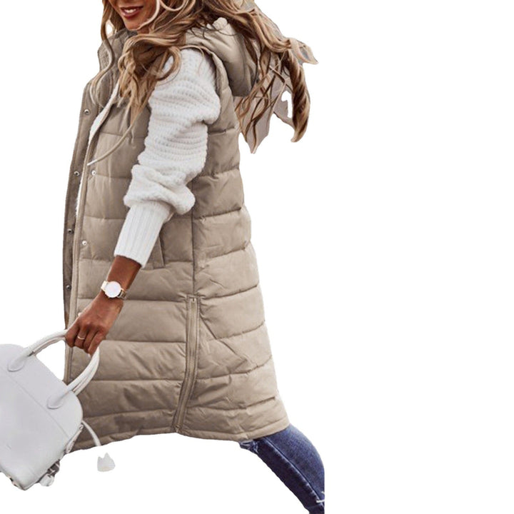 Manteau sans manches pour femmes en longueur longue