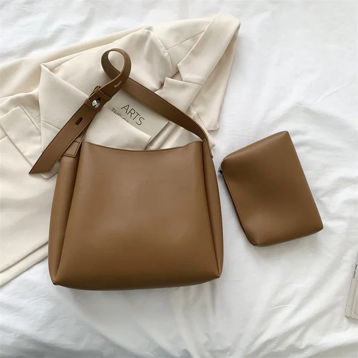 Levoire | Grand Sac À Main Et Sa Pochette Braun