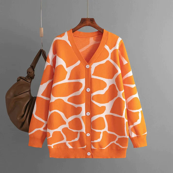 Levoire | Veste tricot douce Orange Une taille