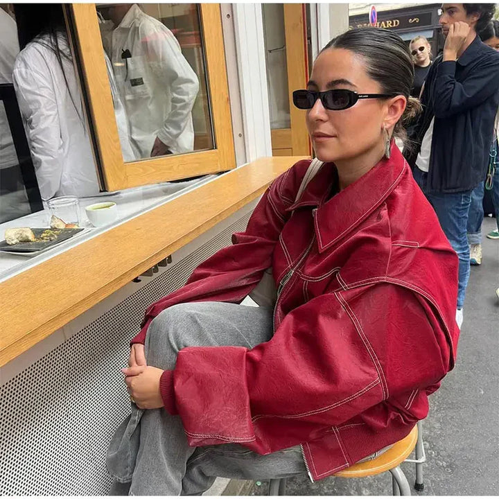 Levoire | Veste en cuir oversize
