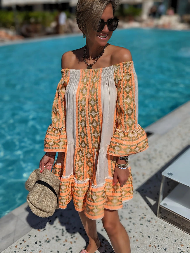 Levoire | Robe mini avec imprimé ethnique