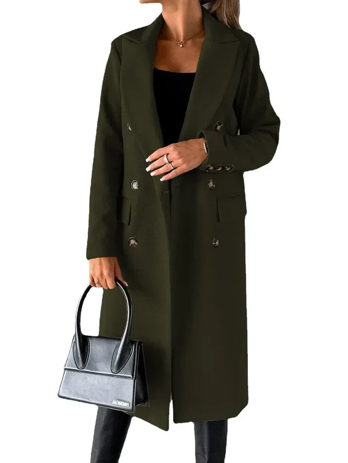 Levoire | Manteau Long Plus Élégant Vert