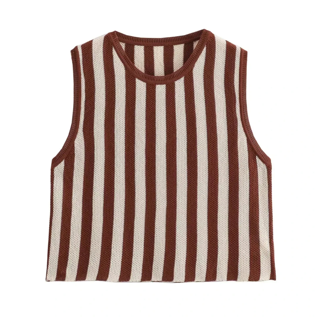 Levoire | Haut Sans Manches Et Pantalon Large Juste le haut