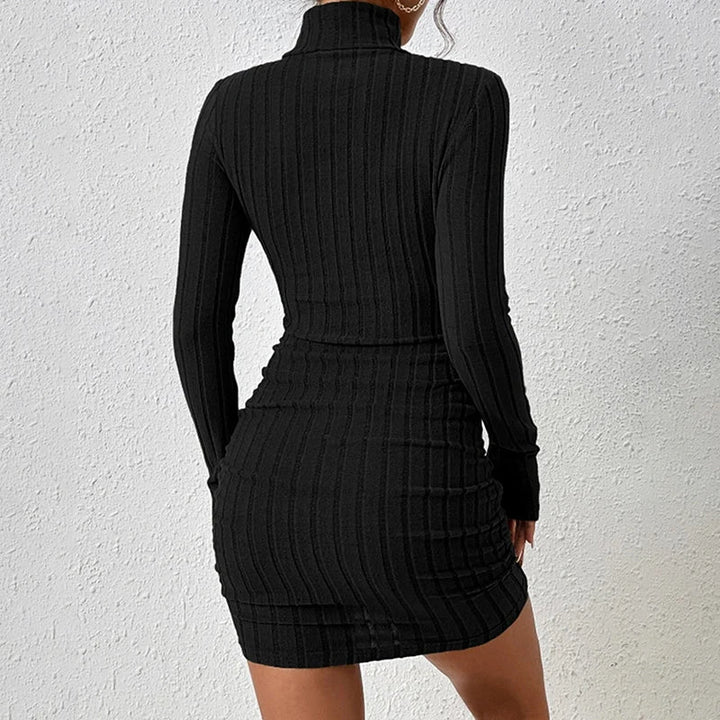 Levoire | Robe Moulante En Maille À Col Roulé