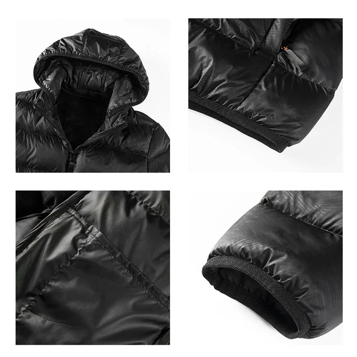 Levoire | Veste Matelassée Décontractée Avec Capuche Amovible Pour Hommes