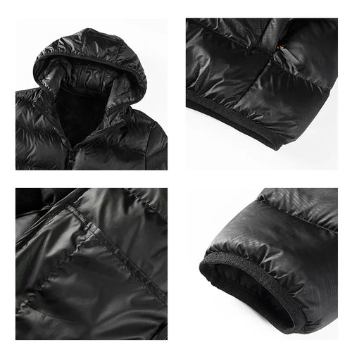 Levoire | Veste Matelassée Décontractée Avec Capuche Amovible Pour Hommes