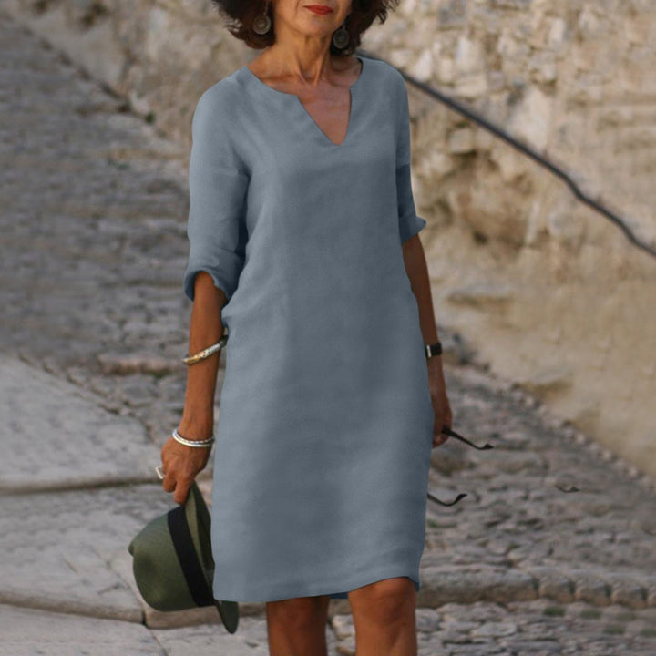 Levoire | Robe estivale imprimé floral Gris