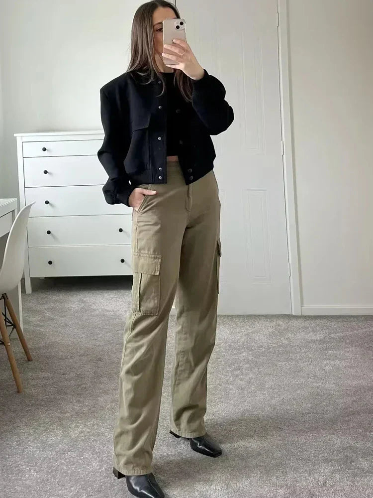 Levoire | Veste Bomber Avec Fermeture À Boutons Pour Femmes