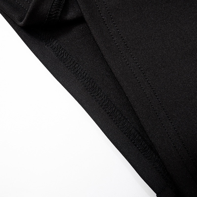 Levoire | Noir Col Montant Mini Robe