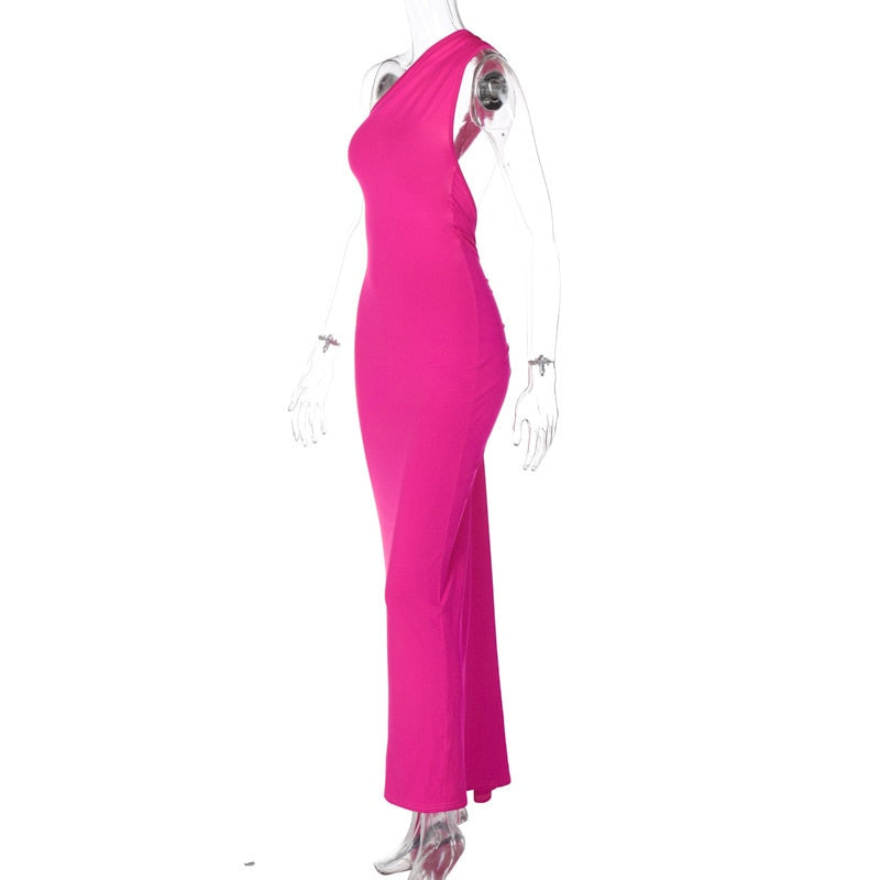 Levoire | Une Épaule Dos Lié Sans Manches Maxi-Vêtements