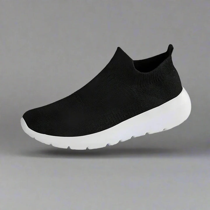 Levoire | Botte De Travail Ergonomique En Réseau Antidérapante Pour Femmes Et Hommes Avec Une Large Boîte À Orteils Noir Blanc